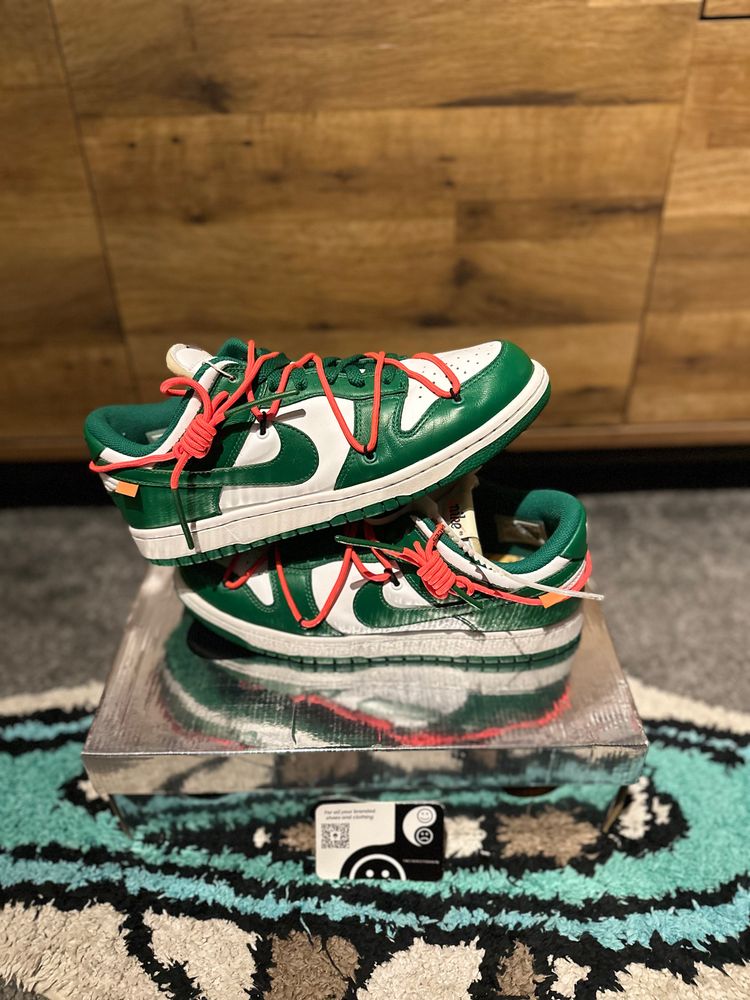 Nike Dunk Off-White “Pine Green” U.K. 8.5 obraz 2