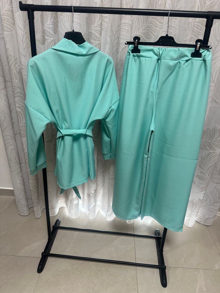 Lsdp Women'S Mint Green Blazer And Pants Set 4