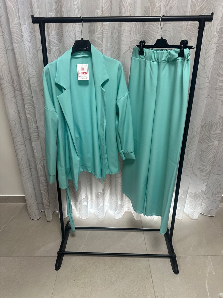 Lsdp Women'S Mint Green Blazer And Pants Set