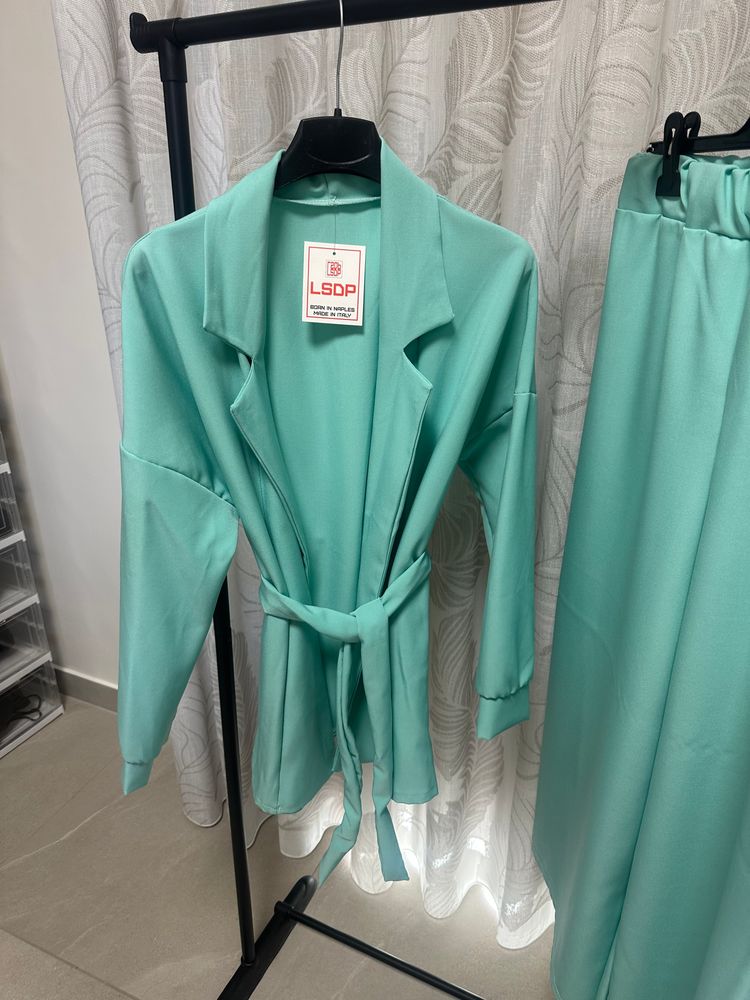 Lsdp Women'S Mint Green Blazer And Pants Set 2