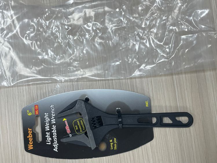 Black Adjustable Wrench