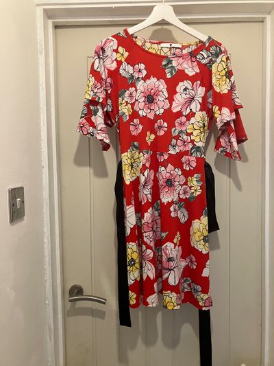 Red Floral Dress