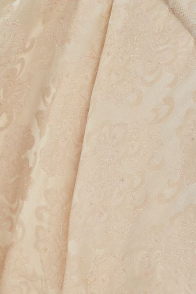 1950s Harrods Cream Brocade Wedding Dress with Petticoat 2
