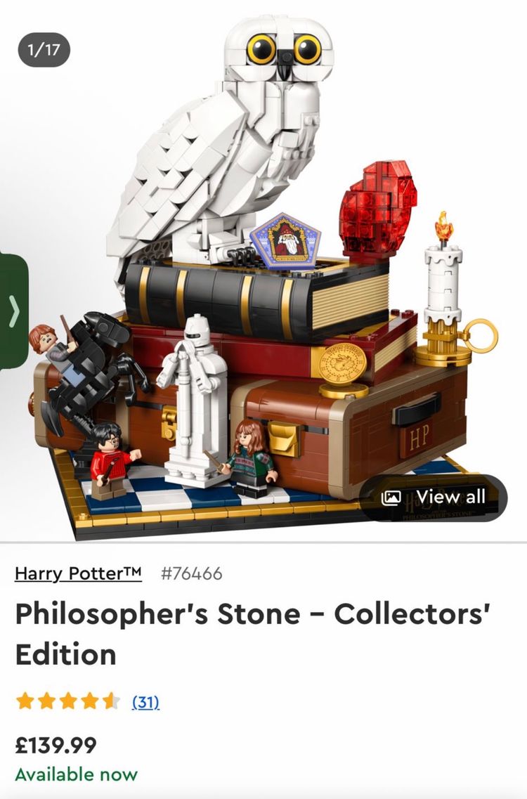 Harry Potter Philosopher'S Stone Collectors' Edition
