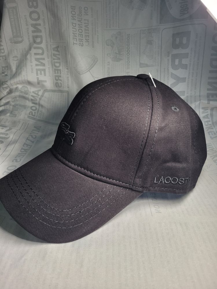 Lacoste Black Baseball Cap obraz 2