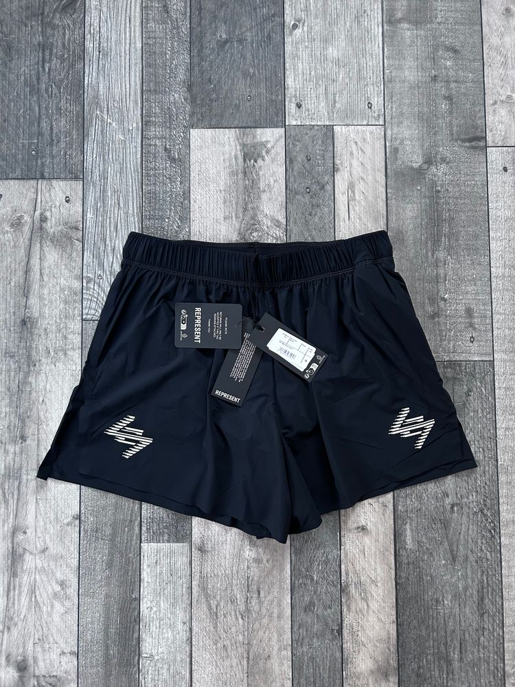 Represent 247 Marathon Shorts ‘Black’ - Size Medium 