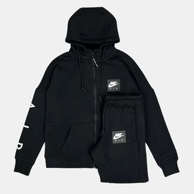 Nike Air black hoodie and sweatpants set