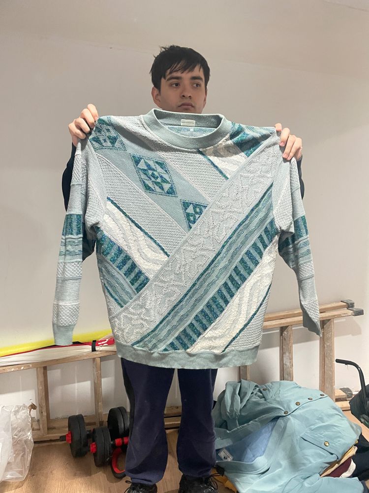 Patterned Knit Sweater