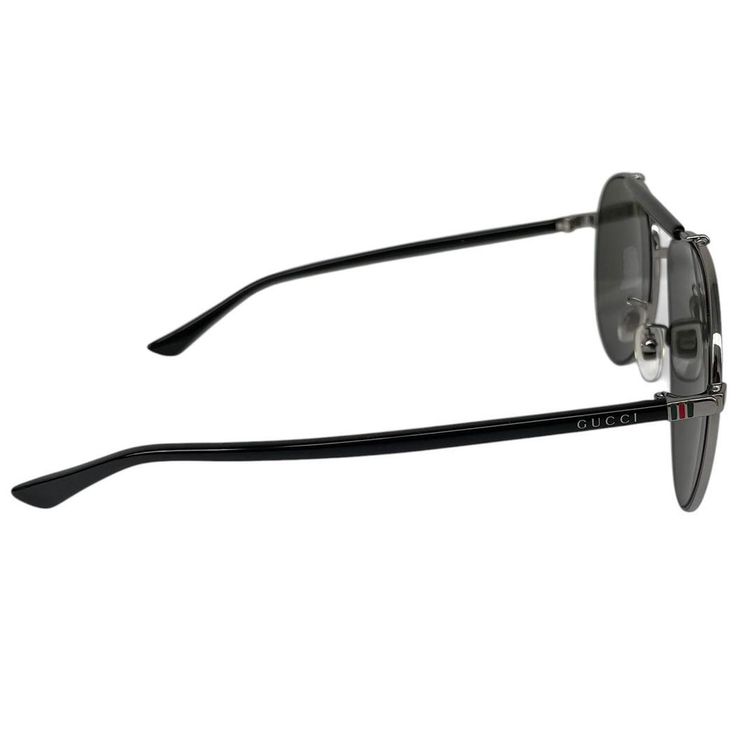 Gucci GG0014S-003 Ruthenium Aviator Sunglasses 5