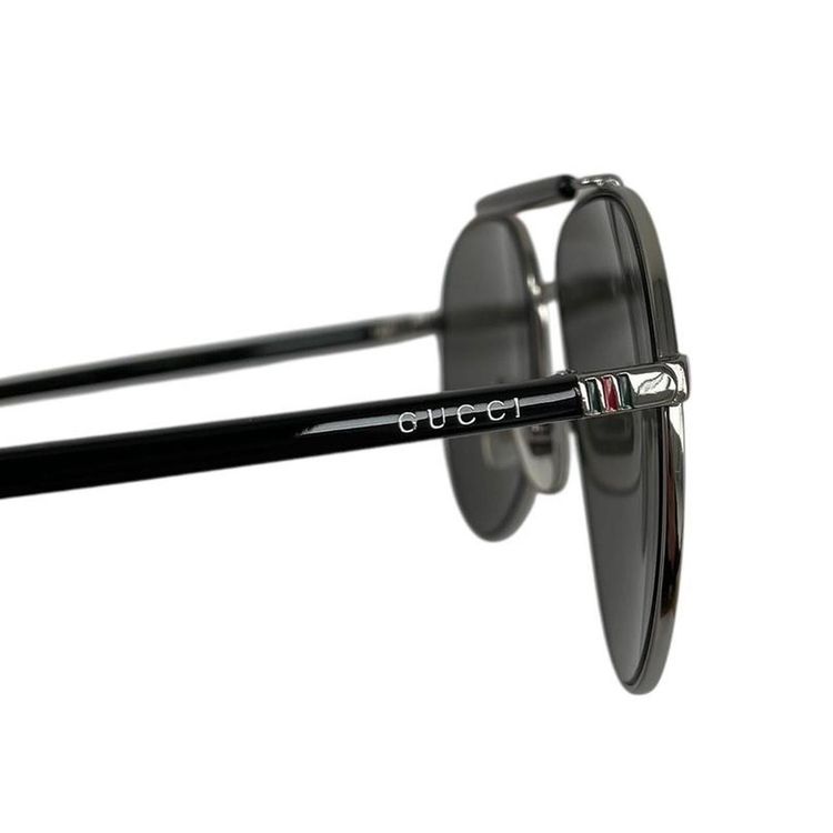 Gucci GG0014S-003 Ruthenium Aviator Sunglasses 4