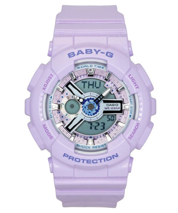 Immagine di Casio Baby-G Analog Digital Resin Strap Purple Dial Quartz BA-110MC-6A 100M Women's Watch 1