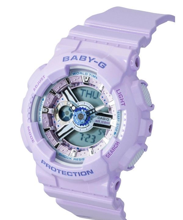 Immagine di Casio Baby-G Analog Digital Resin Strap Purple Dial Quartz BA-110MC-6A 100M Women's Watch 6