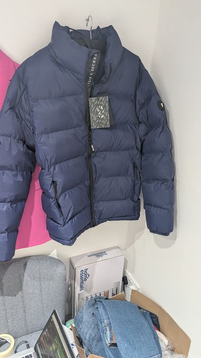 Trapstar ITS A SECRET Navy Blue Puffer - Medium with Tags - RRP 300