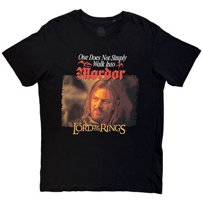 Lord Of The Rings Mordor Medieval Text T Shirt 1