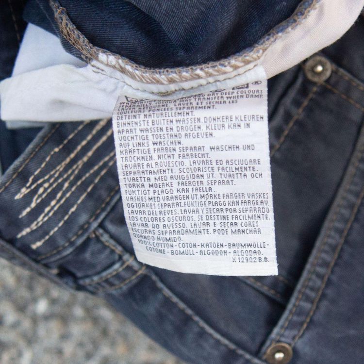 Levi's jeans with beige side panels image 4