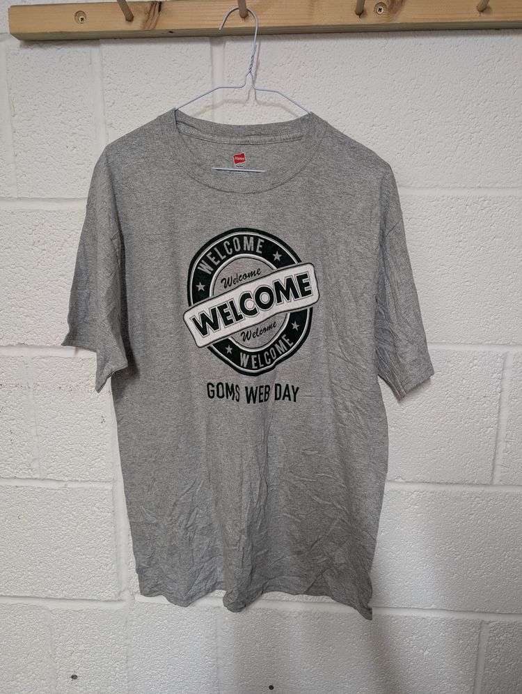 Other 17 Grey Welcome Goms Web Day with print at back product image