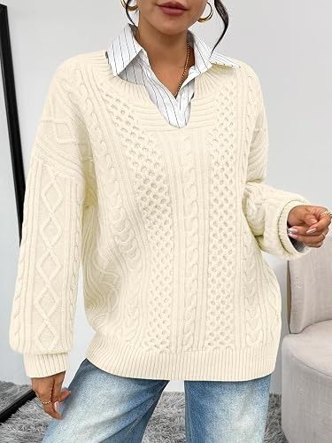 Immagine di Cream Cable Knit Sweater 5