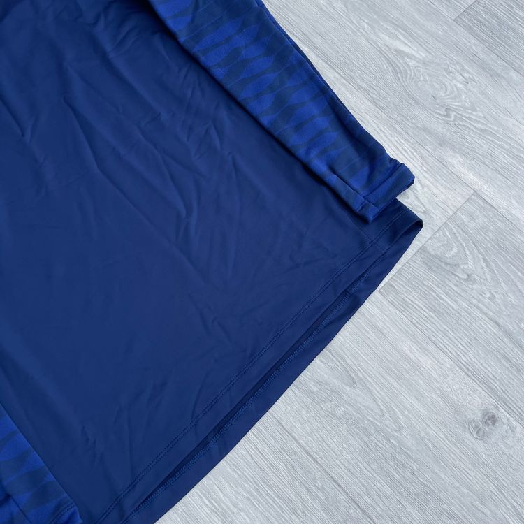 Immagine di Nike Dri Fit Strike Half Zip Track Top and Shorts Set - Blue/Volt 4