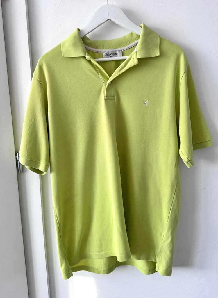 YSL Limonkowe Polo L/XL stan dobry oryginał 