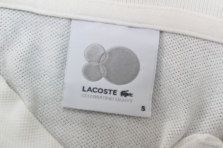 LACOSTE CELEBRATING EIGHTY 80TH ANNIVERSARY POLO SHIRT LARGE 5