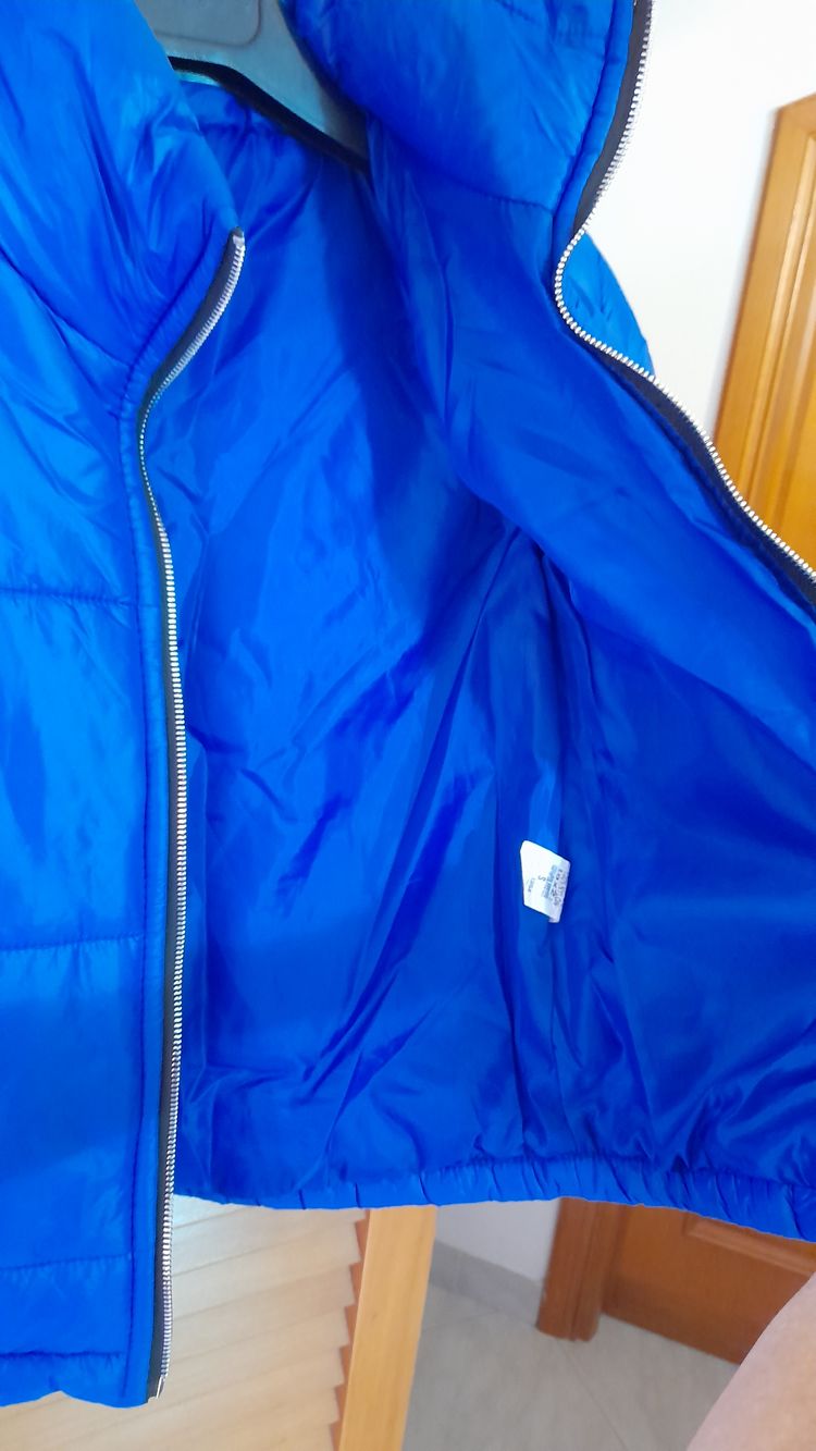 Giacca piumino azzurra da donna corta  image 7