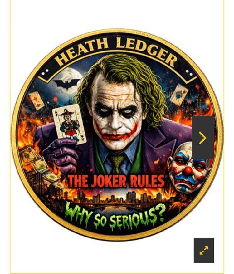 Round Patch With Joker Design