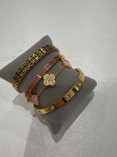 Gold-Tone Bracelets Set