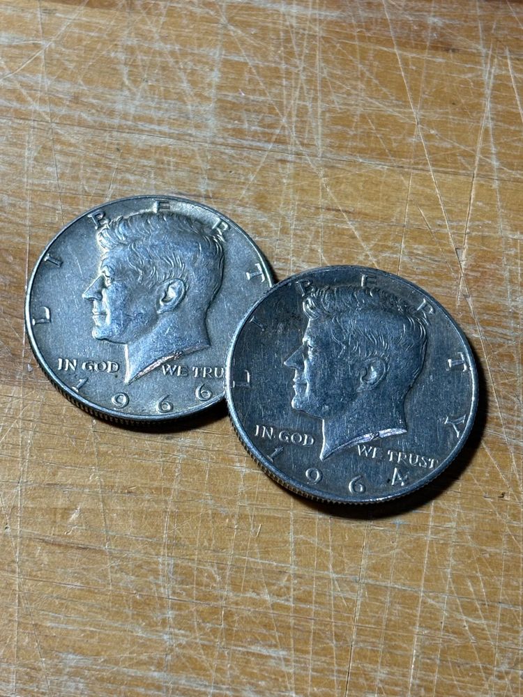 Other 1966 And 1964 Kennedy Half Dollar Coins product image