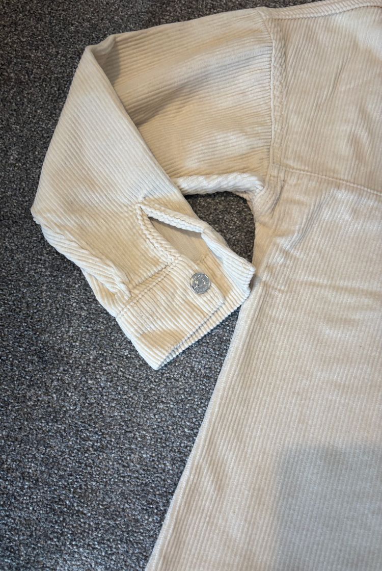 Asos Design Beige Corduroy Half-Zip pullover  4