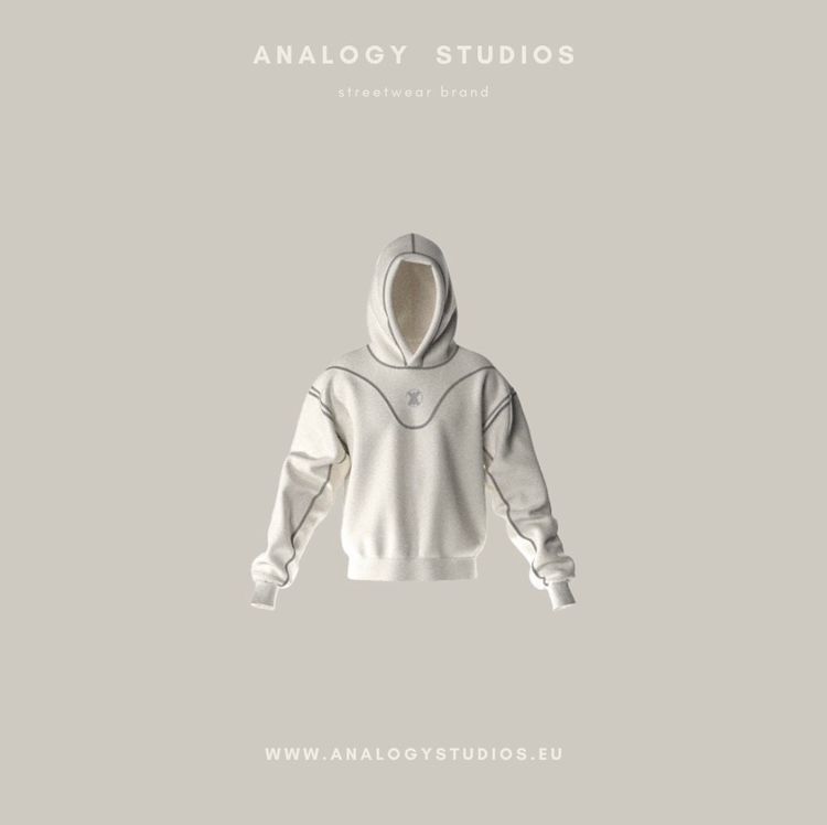 Analogy Studios Hoodie White