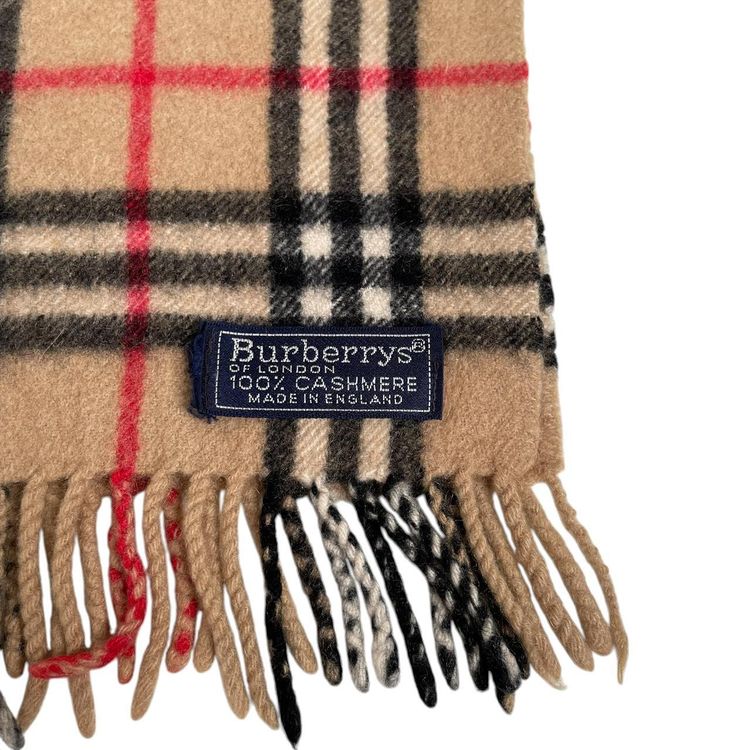 Vintage 90s Burberry Cashmere Scarf image 2