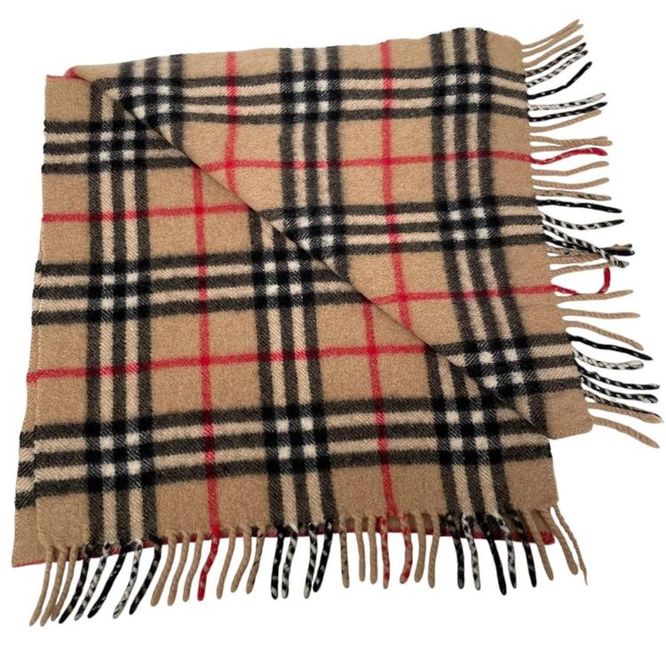 Vintage 90s Burberry Cashmere Scarf image 5