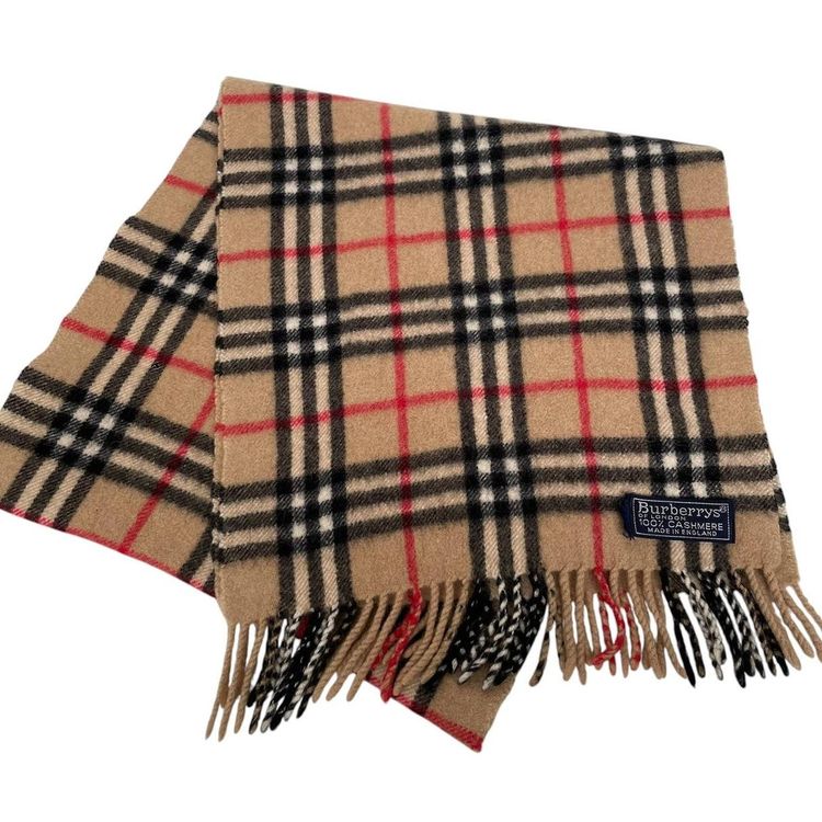 Vintage 90s Burberry Cashmere Scarf image 4
