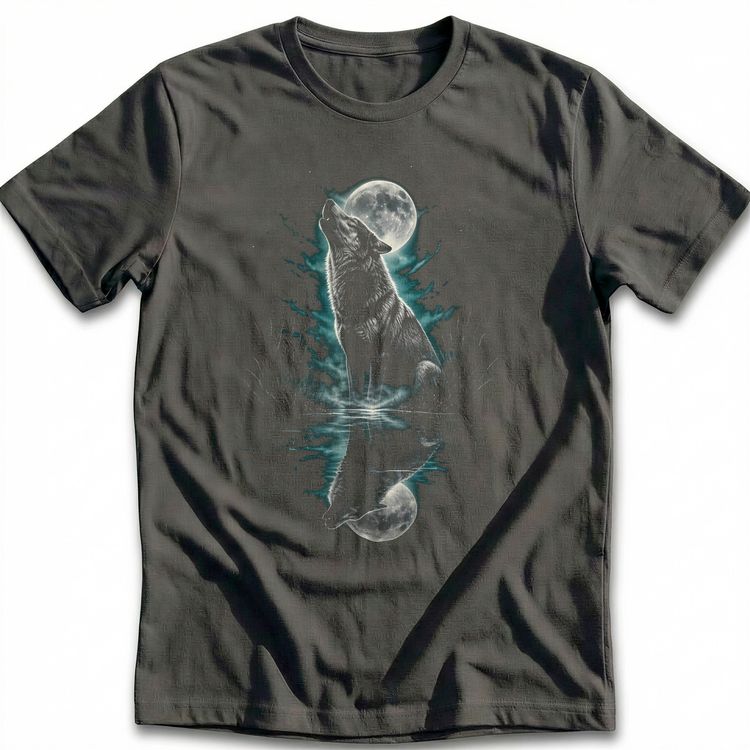 Wolf Reflection Teal Water T-Shirt EU 5
