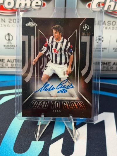 Del Piero Road To Glory Auto /10 Topps Chrome 2025/26
