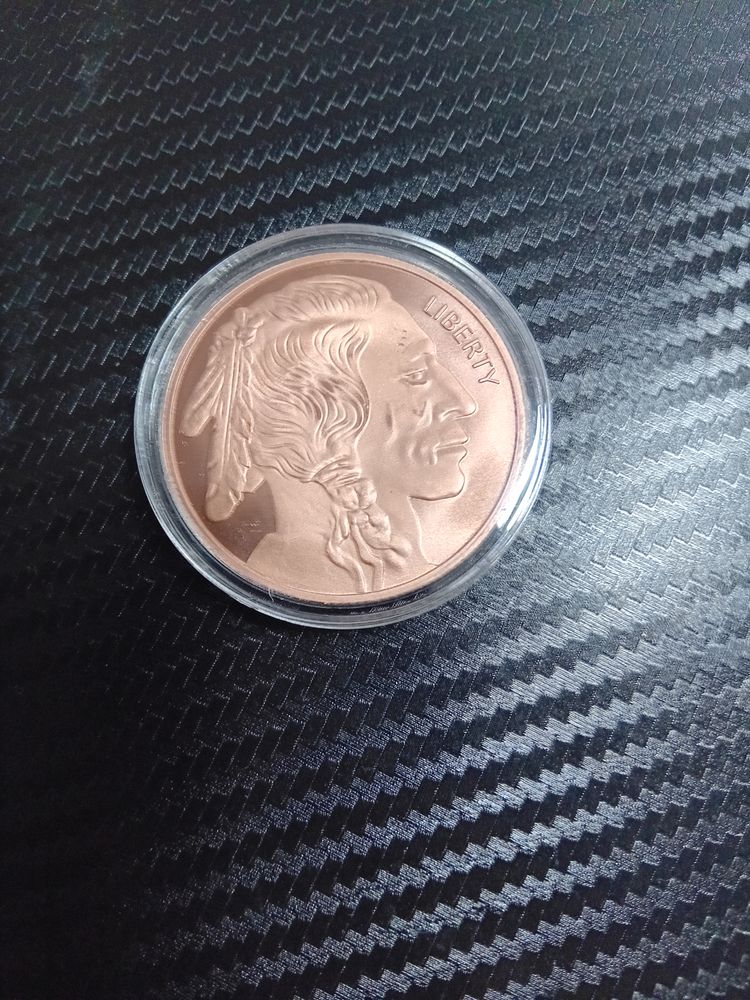 1oz Copper Indian/Buffalo Design 
