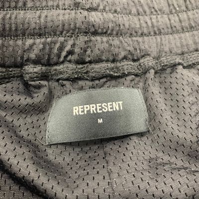 Represent Medium Shorts Black Mesh Initial Shorts Bottoms 4