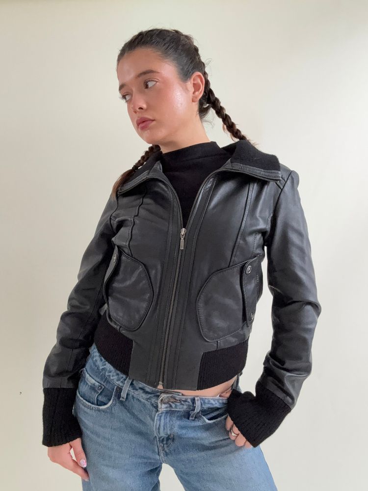 Oasis Leather Jacket (UK12) 2