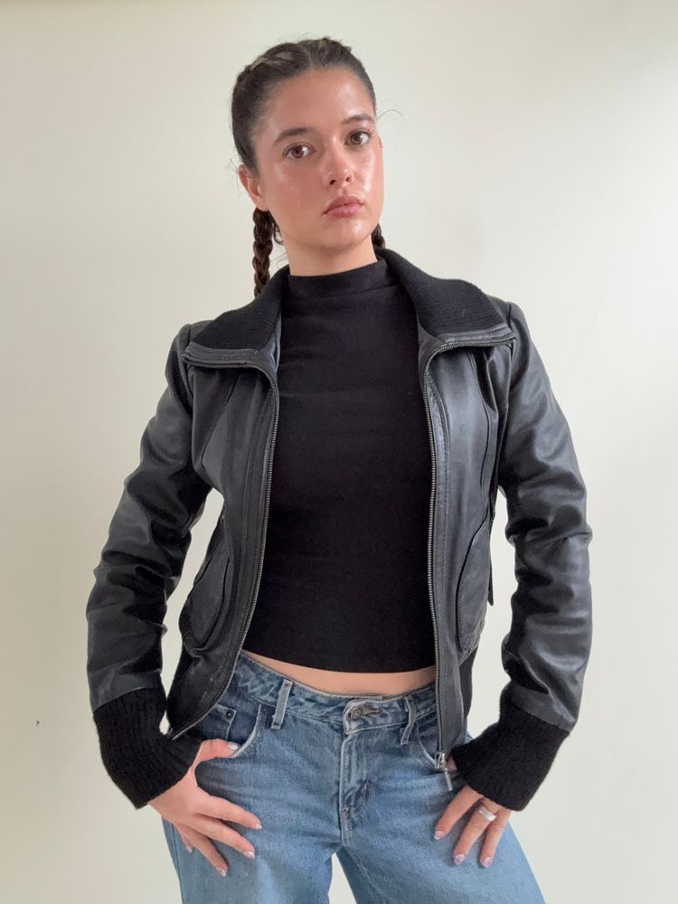 Oasis Leather Jacket (UK12) 3