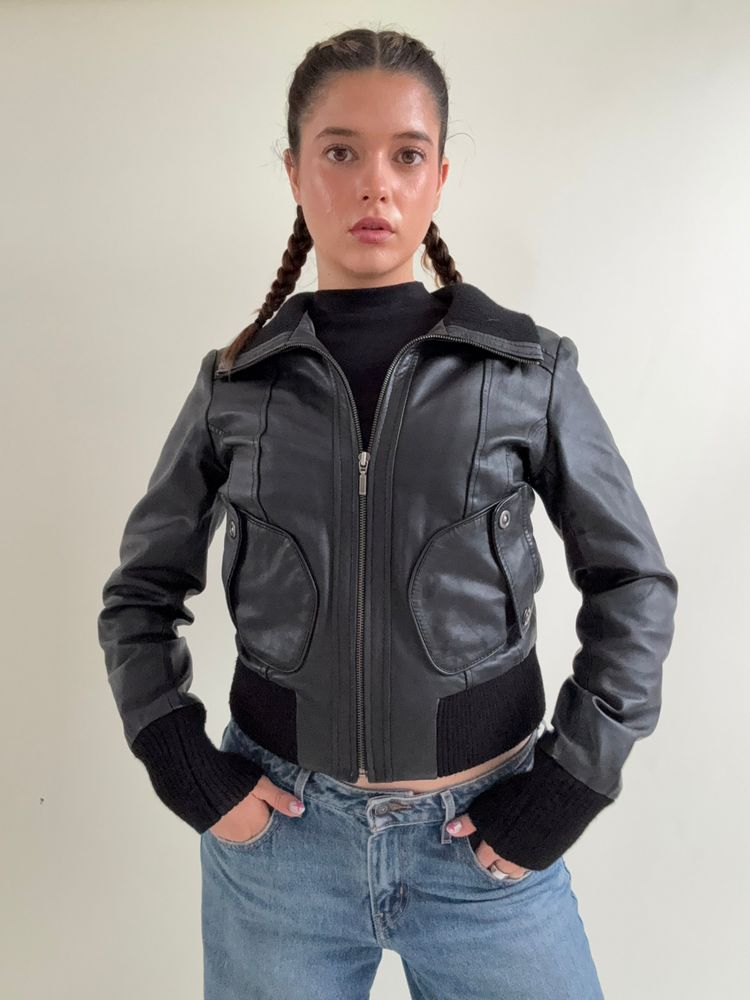 Oasis Leather Jacket (UK12)