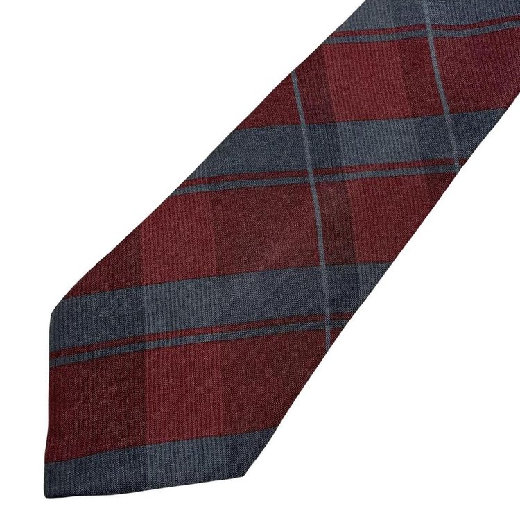 Vintage Christian Dior Check Silk Tie image 1