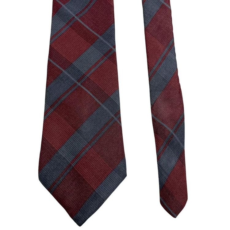 Vintage Christian Dior Check Silk Tie image 2