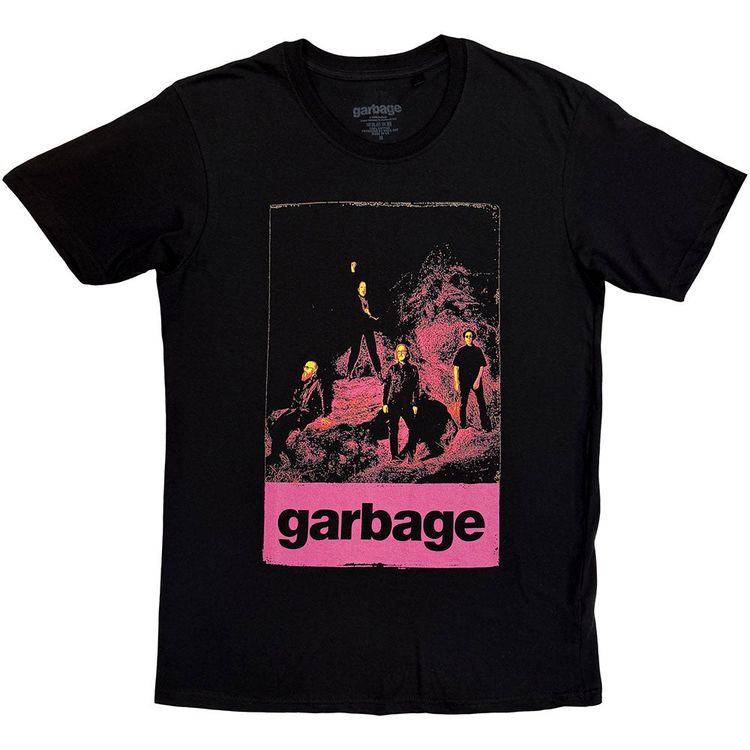 Garbage Neon Band Logo T Shirt