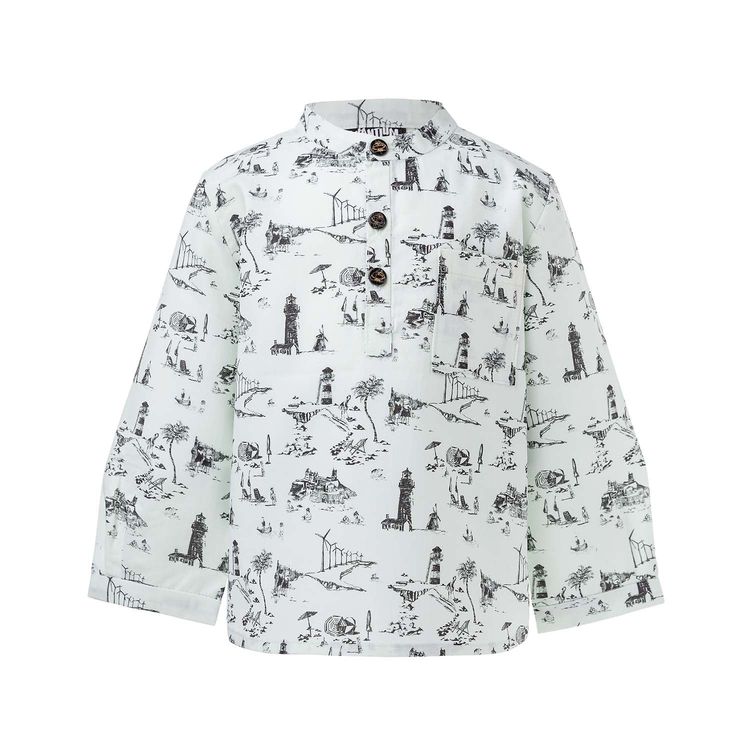 Baby Shirt with Vintage Print