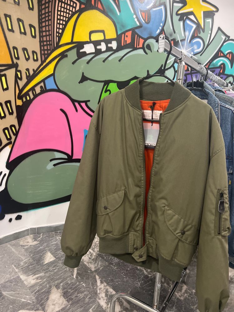 Green Bomber Jacket Aviazione