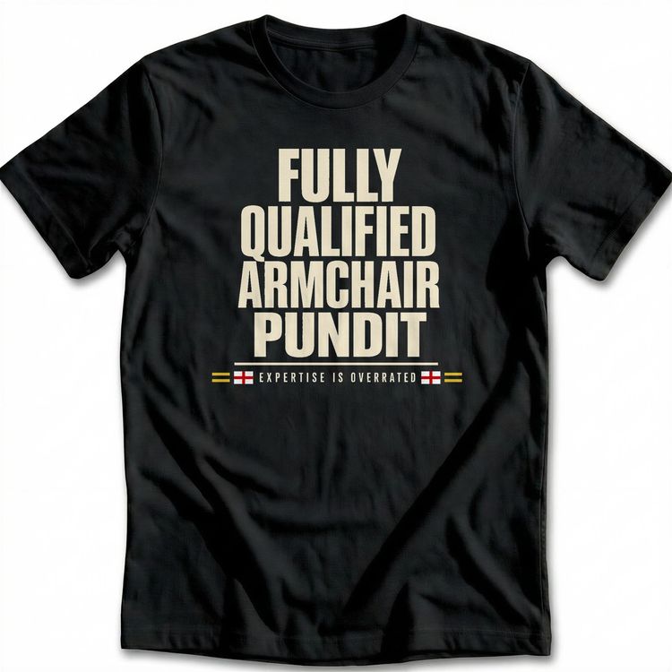 Fully Qualified Armchair Pundit Football T-Shirt image 5