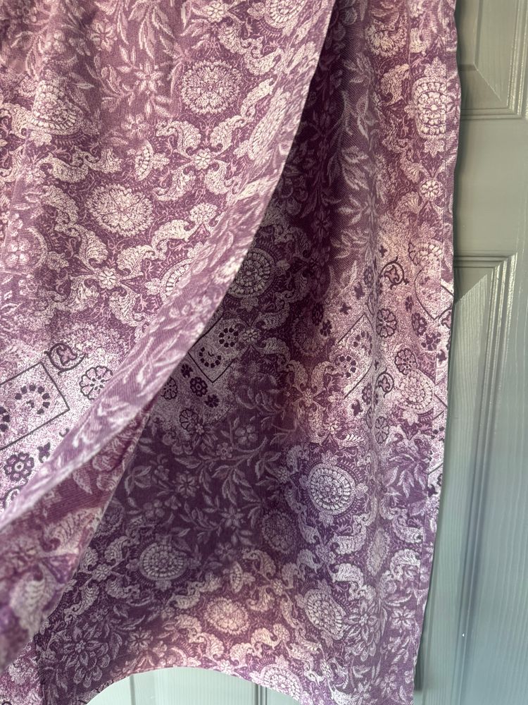 Marks & Spencer Purple Floral Skirt (vintage)  image 4