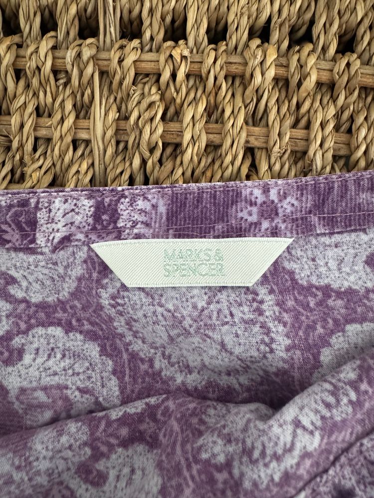 Marks & Spencer Purple Floral Skirt (vintage)  image 3