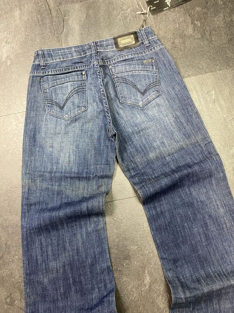Blue Denim Flared Jeans imagen 4