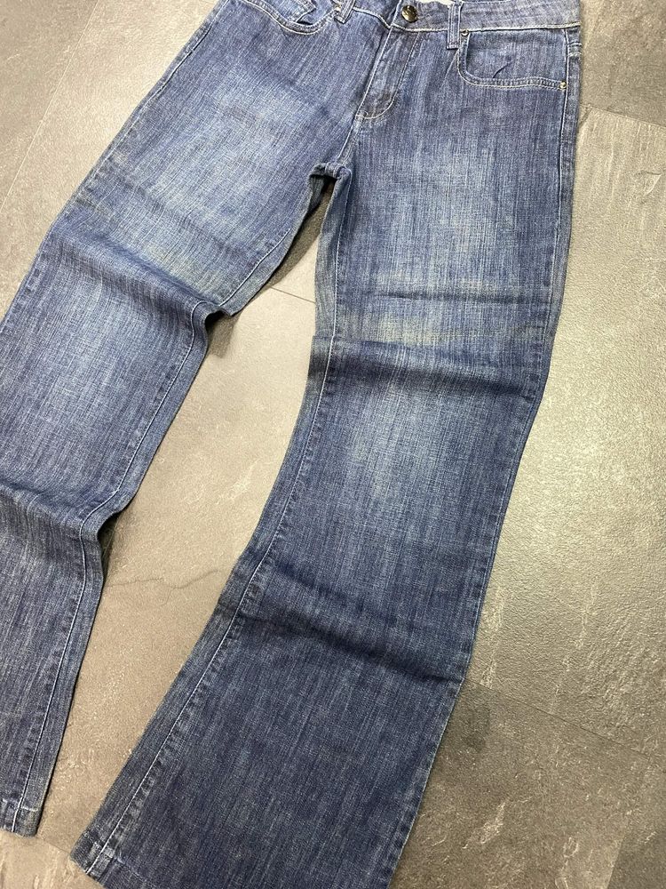 Blue Denim Flared Jeans imagen 2
